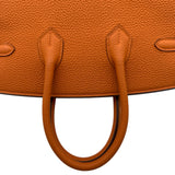 エルメス HERMES バーキン25 W刻 オレンジ シルバー金具 トゴ レディース ハンドバッグ