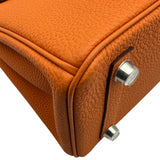 エルメス HERMES バーキン25 W刻 オレンジ シルバー金具 トゴ レディース ハンドバッグ