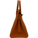 エルメス HERMES バーキン25 W刻 オレンジ シルバー金具 トゴ レディース ハンドバッグ