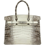 エルメス HERMES バーキン30 T刻 ヒマラヤ/シルバー金具 ヒマラヤ レディース ハンドバッグ