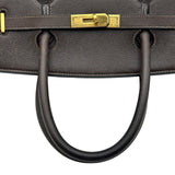 エルメス HERMES バーキン40 □C刻 ショコラ ゴールド金具 クシュベル レディース ハンドバッグ