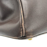 エルメス HERMES バーキン40 □C刻 ショコラ ゴールド金具 クシュベル レディース ハンドバッグ