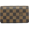 ルイ・ヴィトン LOUIS VUITTON ポルトフォイユ・トレゾール N61736 ブラウン ダミエ・エベヌ レディース 二つ折り財布