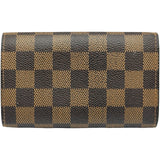 ルイ・ヴィトン LOUIS VUITTON ポルトフォイユ・トレゾール N61736 ブラウン ダミエ・エベヌ レディース 二つ折り財布