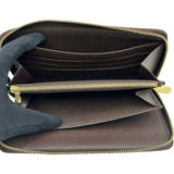 ルイ・ヴィトン LOUIS VUITTON ジッピー・オーガナイザー N60003 ブラウン ダミエ・エベヌ レディース 長財布