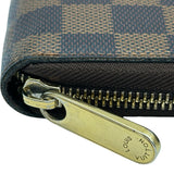 ルイ・ヴィトン LOUIS VUITTON ジッピー・オーガナイザー N60003 ブラウン ダミエ・エベヌ レディース 長財布