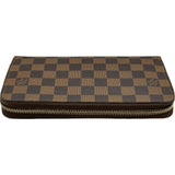ルイ・ヴィトン LOUIS VUITTON ジッピー・オーガナイザー N60003 ブラウン ダミエ・エベヌ レディース 長財布