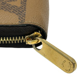 ルイ・ヴィトン LOUIS VUITTON ジッピー・ウォレット M69353 ブラウン ジャイアント・リバース レディース 長財布