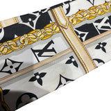 ルイ・ヴィトン LOUIS VUITTON バンドーBB コンフィデンシャル M78656 ノワール シルク レディース スカーフ