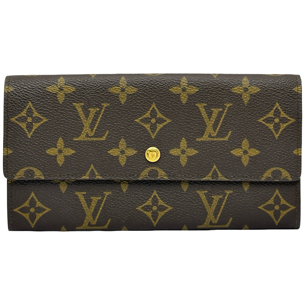 本物 ルイヴィトン LOUIS VUITTON LV ポシェットポルトモネ クレディ モノグラム 長財布 ブラウン M61726 ビトン 財布 ウォレット 中古 ルイ・ヴィトン LOUIS VUITTON ポシェット・ポルトモネクレディ M61723