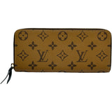ルイ・ヴィトン LOUIS VUITTON ポルトフォイユ･クレマンス M82336 ブラウン モノグラム･リバース キャンバス レディース 長財布