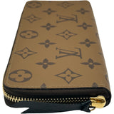 ルイ・ヴィトン LOUIS VUITTON ポルトフォイユ･クレマンス M82336 ブラウン モノグラム･リバース キャンバス レディース 長財布