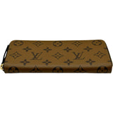 ルイ・ヴィトン LOUIS VUITTON ポルトフォイユ･クレマンス M82336 ブラウン モノグラム･リバース キャンバス レディース 長財布