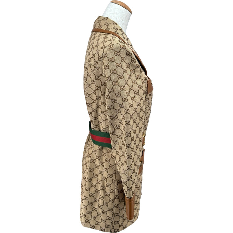グッチ GUCCI GG総柄キャンバスジャケット 682302 ベージュ コットン