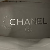 シャネル CHANEL マトラッセキルティングショートブーツ G34096 ホワイト レザー レディース ブーツ