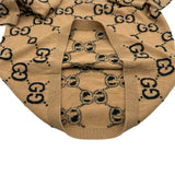 グッチ GUCCI GG総柄ニットセーター 692900 ブラウン ウール メンズ セーター