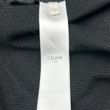 セリーヌ CELINE フロントロゴ半袖オーバーカットソー 2Y91A450I ブラック コットン メンズ カットソー