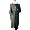 ヴィヴィアンウエストウッド Vivienne Westwood アシンメトリーオーブロゴ 半袖ワンピース 6763 ブラック/グレー コットン レディース ワンピース
