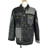 ルイ・ヴィトン LOUIS VUITTON ×NIGO クレイジーワークウェアデニムジャケット HMA20E ブラック デニム メンズ デニムジャケット