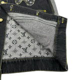 ルイ・ヴィトン LOUIS VUITTON ×NIGO クレイジーワークウェアデニムジャケット HMA20E ブラック デニム メンズ デニムジャケット