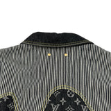 ルイ・ヴィトン LOUIS VUITTON ×NIGO クレイジーワークウェアデニムジャケット HMA20E ブラック デニム メンズ デニムジャケット
