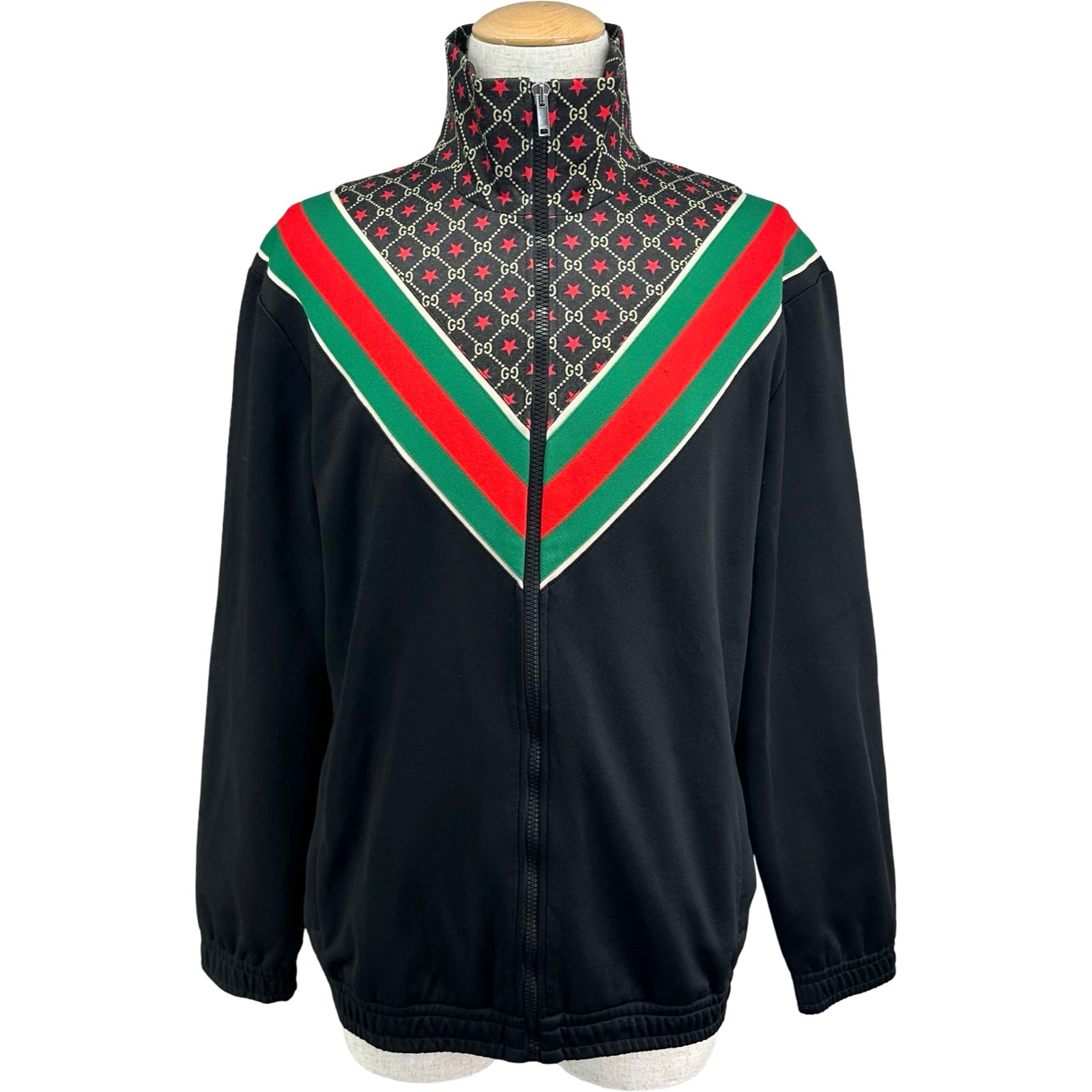 グッチ GUCCI GGスター総柄トラックジャケット 575734 ブラック