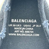バレンシアガ BALENCIAGA PARIS LOW TOPローカットスニーカー 688754 ネイビー キャンバス メンズ スニーカー