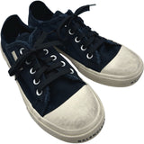 バレンシアガ BALENCIAGA PARIS LOW TOPローカットスニーカー 688754 ネイビー キャンバス メンズ スニーカー