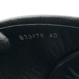 バレンシアガ BALENCIAGA BBロゴメタルプレートフラットサンダル 828478 ブラック レザー メンズ サンダル