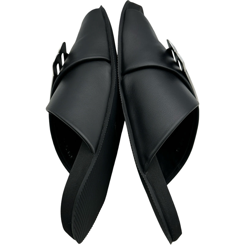 バレンシアガ BALENCIAGA BBロゴメタルプレートフラットサンダル