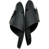 バレンシアガ BALENCIAGA BBロゴメタルプレートフラットサンダル 828478 ブラック レザー メンズ サンダル