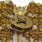 ルイ・ヴィトン LOUIS VUITTON ラメツイードミニスカート FNJU86 ゴールド ナイロン レディース スカート