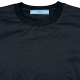 プラダ PRADA 半袖コットンTシャツ DNA976 ブラック コットン レディース 半袖Ｔシャツ