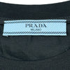 プラダ PRADA 半袖コットンTシャツ DNA976 ブラック コットン レディース 半袖Ｔシャツ