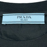 プラダ PRADA 半袖コットンTシャツ DNA976 ブラック コットン レディース 半袖Ｔシャツ