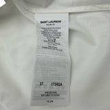 サンローラン SAINT LAURENT 長袖コットンシャツ 638427 ホワイト コットン メンズ 長袖シャツ