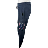 モンクレール MONCLER ロゴワッペンスウェットパンツ ネイビー コットン メンズ パンツ