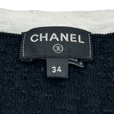 シャネル CHANEL ココマークボタンリブニットワンピース P72078 ブラック コットン レディース ワンピース
