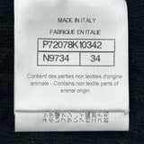 シャネル CHANEL ココマークボタンリブニットワンピース P72078 ブラック コットン レディース ワンピース