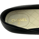 シャネル CHANEL ココマークカメリアパンプス G30255 ブラック レザー レディース パンプス