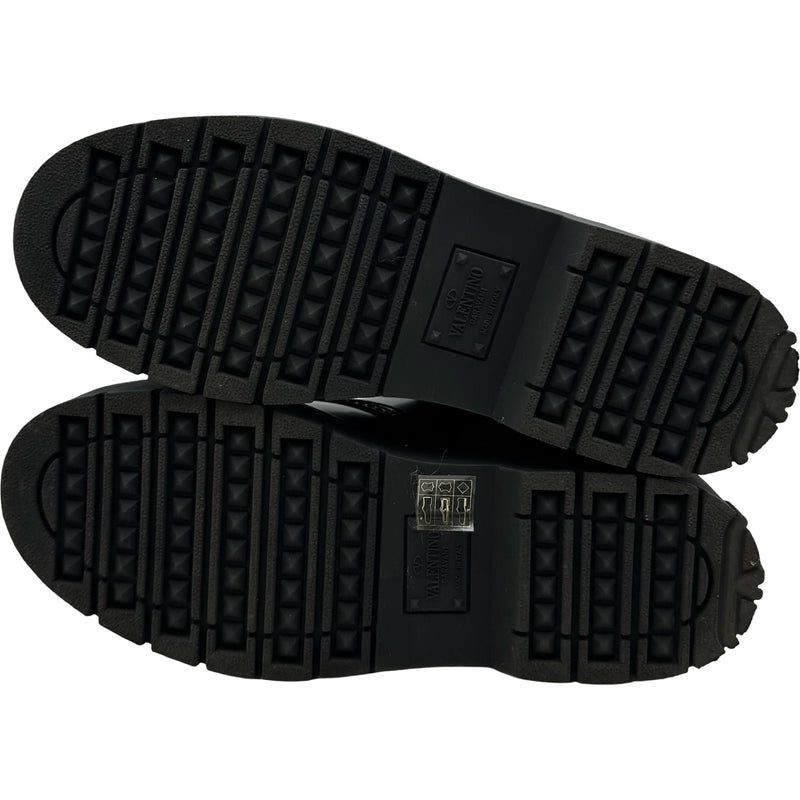 ヴァレンティノ VALENTINO レースアップレザーブーツ 1Y2S0F97