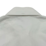プラダ PRADA トライアングルロゴ 半袖クロップドシャツ P419G ホワイト コットン レディース 半袖シャツ