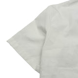 プラダ PRADA トライアングルロゴ 半袖クロップドシャツ P419G ホワイト コットン レディース 半袖シャツ