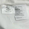 プラダ PRADA トライアングルロゴ 半袖クロップドシャツ P419G ホワイト コットン レディース 半袖シャツ