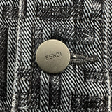 フェンディ FENDI FF総柄デニムジャケット FW0428 ネイビー デニム メンズ デニムジャケット