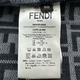 フェンディ FENDI FF総柄デニムジャケット FW0428 ネイビー デニム メンズ デニムジャケット