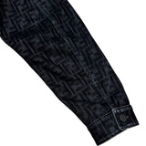 フェンディ FENDI FF総柄デニムジャケット FW0428 ネイビー デニム メンズ デニムジャケット