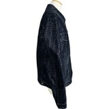 フェンディ FENDI FF総柄デニムジャケット FW0428 ネイビー デニム メンズ デニムジャケット