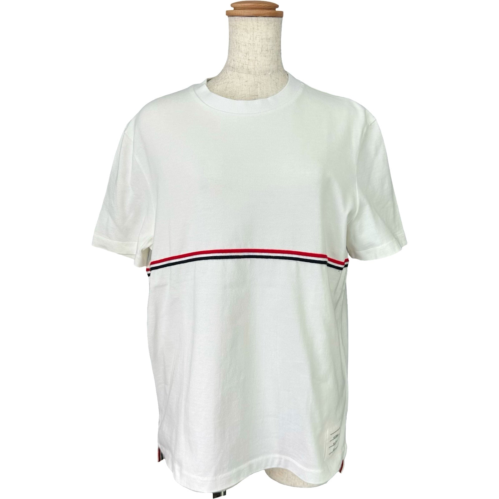 トムブラウン THOM BROWNE トリコロールTシャツ MJS221A-J0058-100