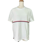 トムブラウン THOM BROWNE トリコロールTシャツ MJS221A-J0058-100 ホワイト コットン レディース 半袖Ｔシャツ